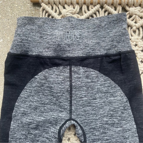 New PINK Active Heathered Grey Athletic Leggings Size XS - Picture 5 of 6